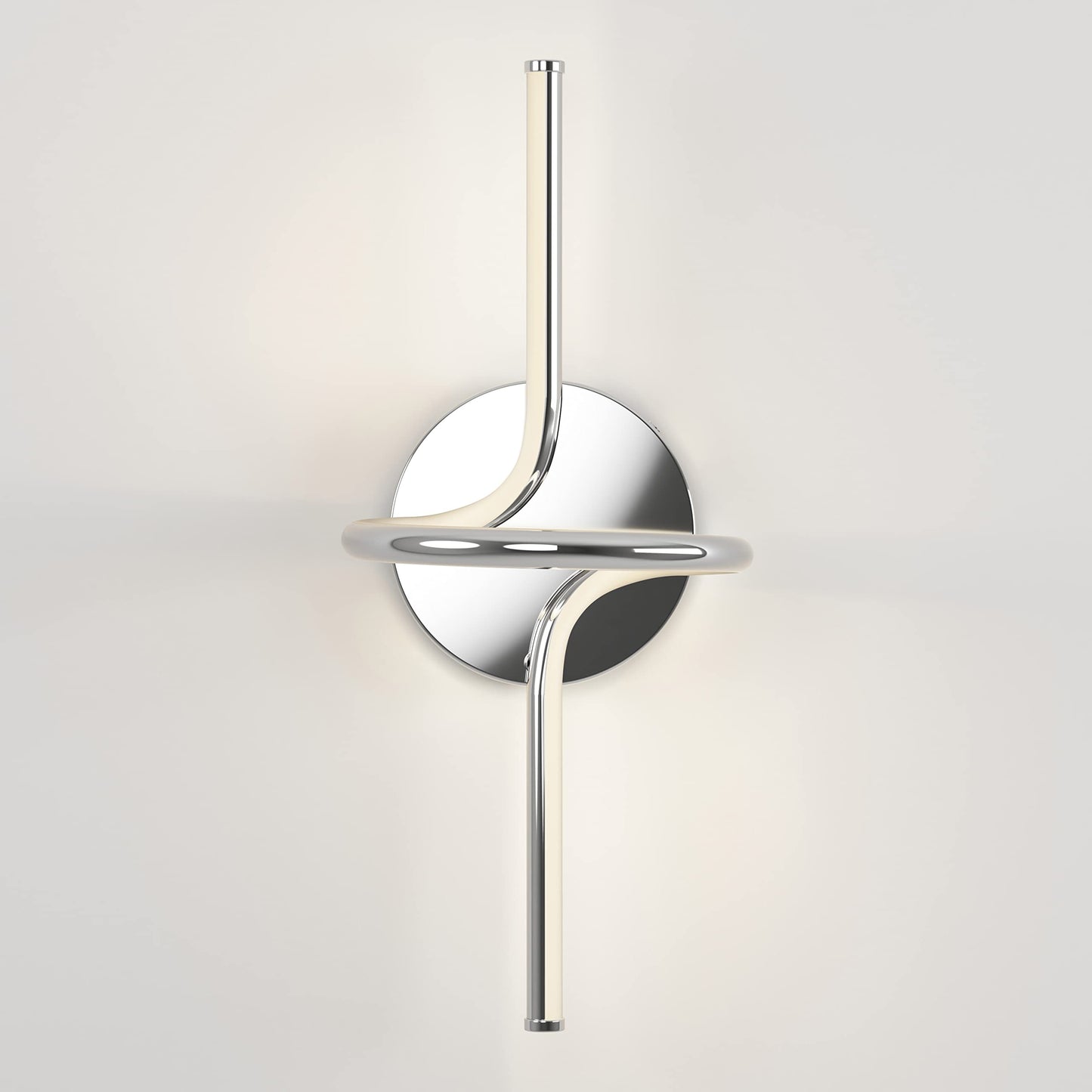 artika Swirl 14.5W LED Sconce Light Chrome - Ideal for Bathroom, Living Room, Bedroom, Hallway - 850 Lumens, Tunable White Technology 3000-4000-5000