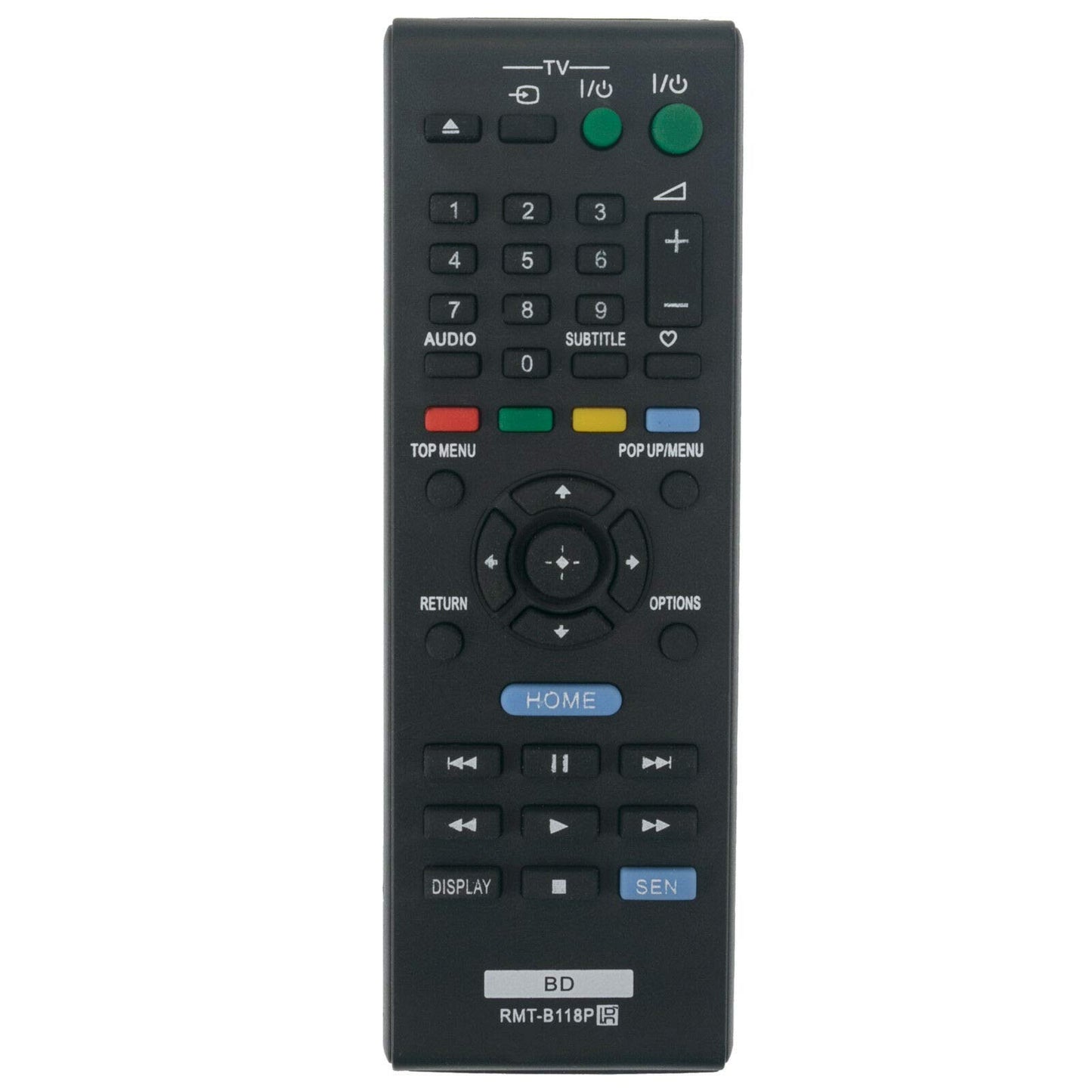 New RMT-B118P Replace Remote Control for Sony Blu-ray Disc DVD Player BDP-S185