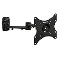 Mount-It! Full Motion TV Wall Mount Bracket for 13-42” Screens - 18" Articulating Arm, Quick Release Plate, Tilt Swivel Rotate, Anti-Theft Lock