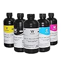 Ovsuqu UV Ink UV Printer LED Ink LED UV Ink for DX4 DX5 DX6 DX7 DX10 TX800 XP600 Printhead for Ep 1390 L800 L1800 L805 R1800 R1900 UV Modified Printer