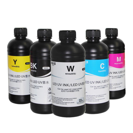 Ovsuqu UV Ink UV Printer LED Ink LED UV Ink for DX4 DX5 DX6 DX7 DX10 TX800 XP600 Printhead for Ep 1390 L800 L1800 L805 R1800 R1900 UV Modified Printer