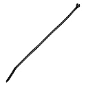 Panduit BT1.5I-C0 Cable Tie, Metal Barb, Intermediate, Weather Resistant Nylon 6.6, 6.1-Inch Length (100-Pack)