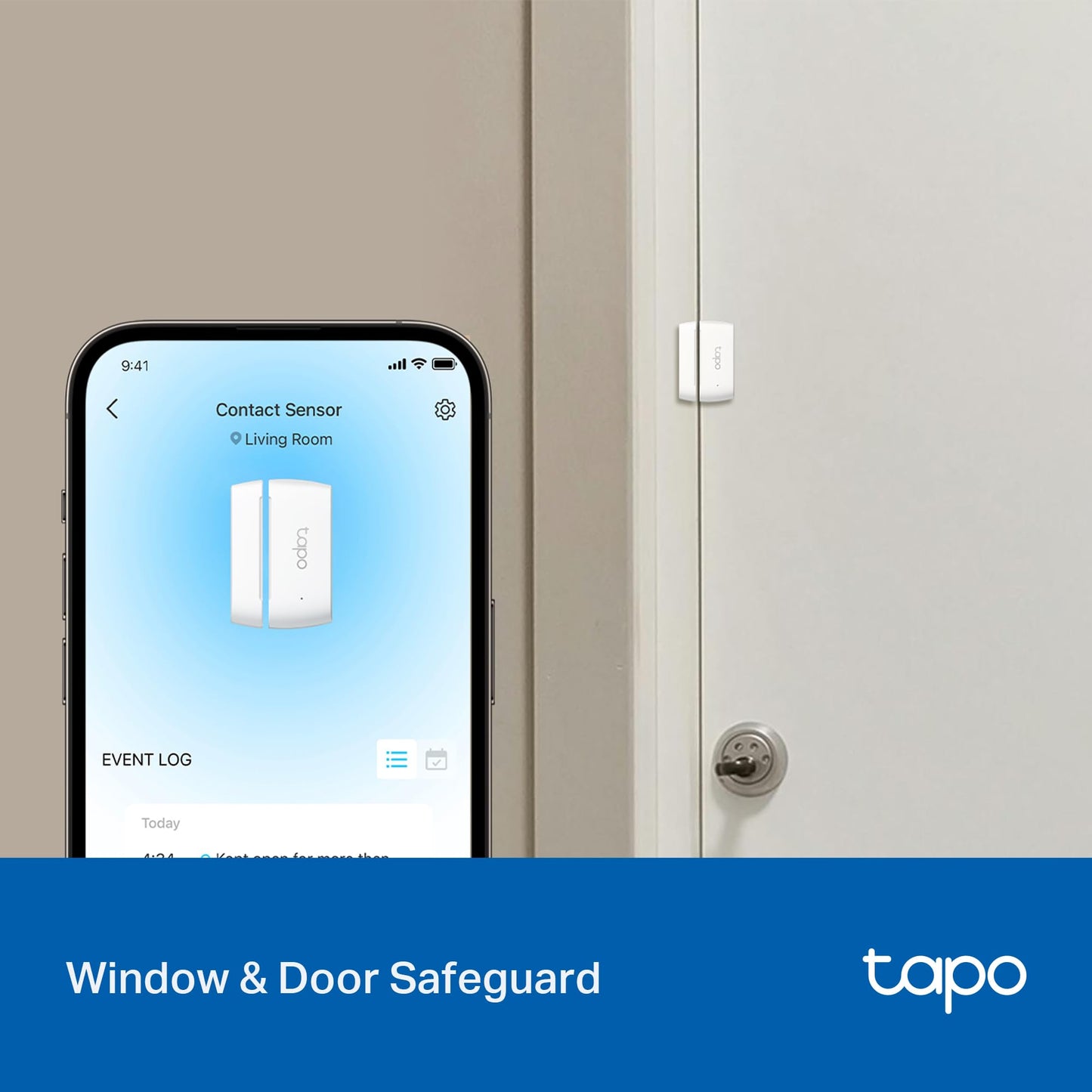Tapo Door Sensor Starter KIT, Matter Compatible, 3X Smart Door Window Contact Sensor and 1x Smart Hub with Built-in Chime, Smart Automation, Real-Time