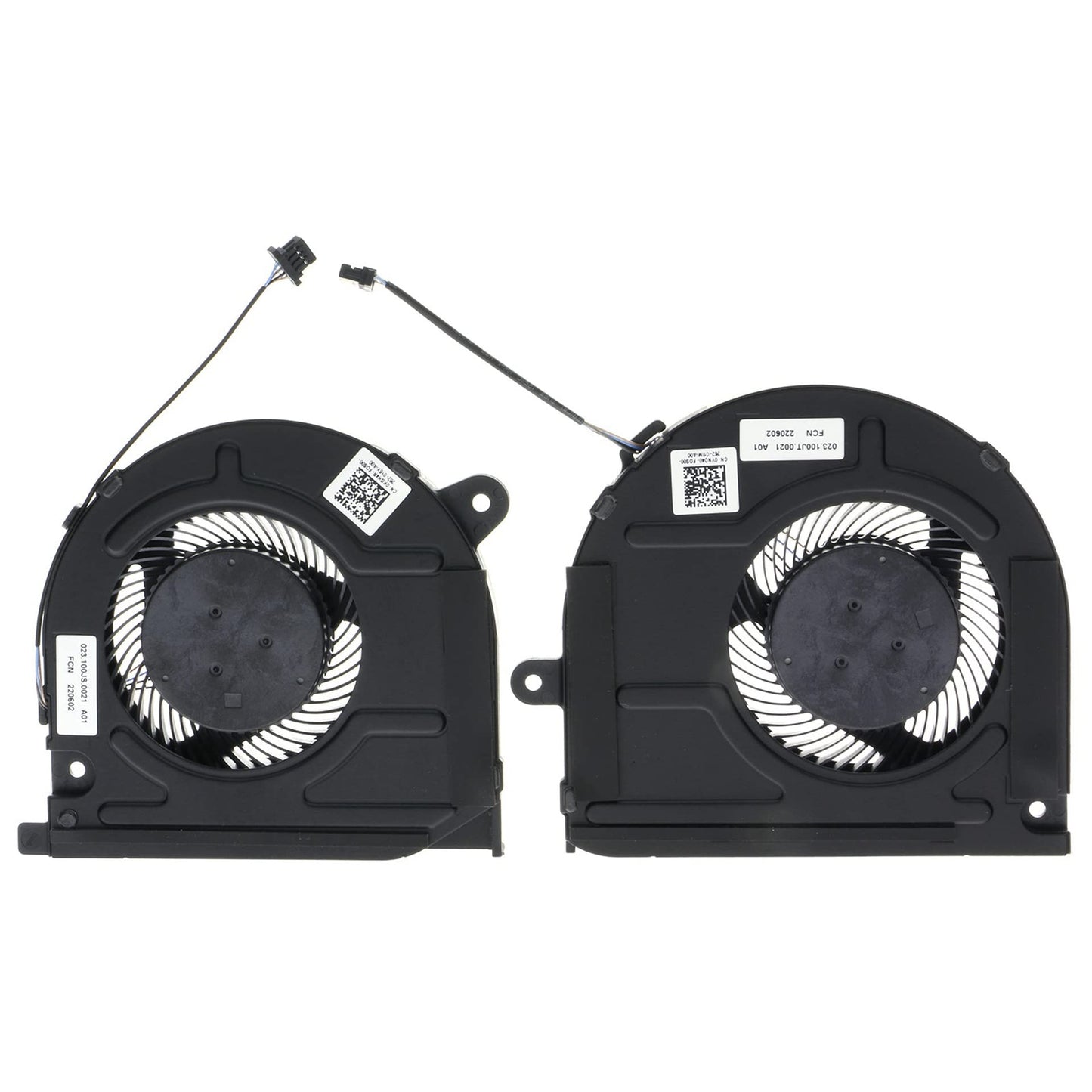 Replacement CPU&GPU Cooling Fan for Dell Vostro 7500 7501 Inspiron 7501 P102F 0KGH4R 0YND40 FMF2 FMF3 DFS150705AF0T DFS150005AA0T