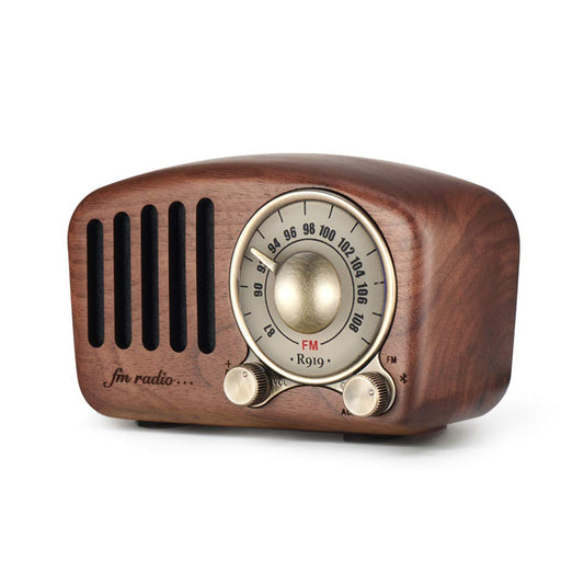 Retro FM Radio, Portable with Bluetooth, Best Reception, Strong Bass Enhancement, Loud Volume, Bluetooth 4.2 Wireless Connection suitable for camping