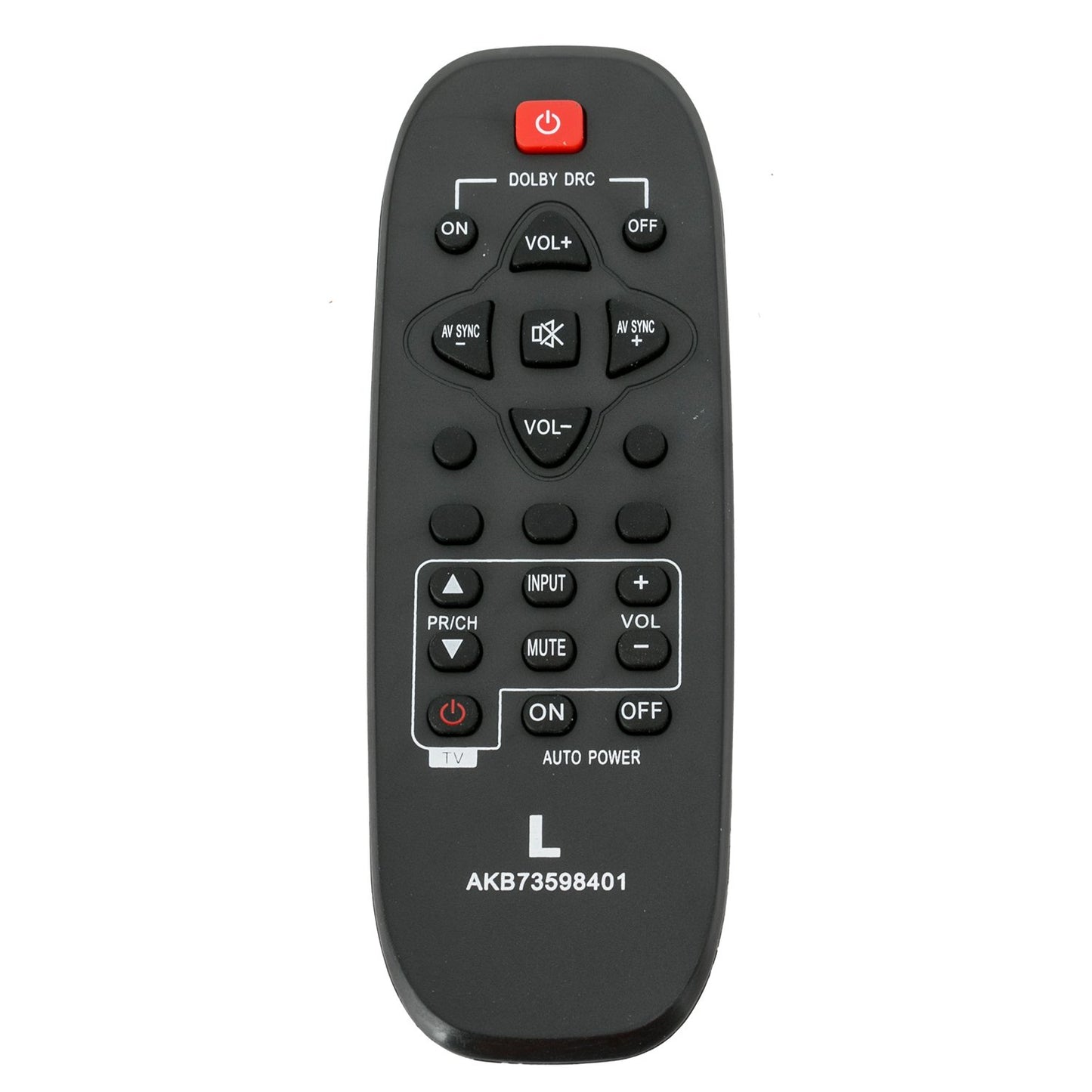 AKB73598401 Replacement Soundbar Remote Control Applicable for LG NB2020A NB2022A NB2030A Sound Bar Audio System