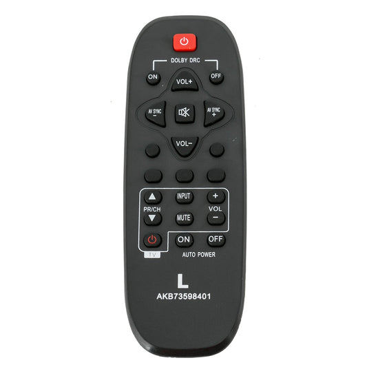 AKB73598401 Replacement Soundbar Remote Control Applicable for LG NB2020A NB2022A NB2030A Sound Bar Audio System