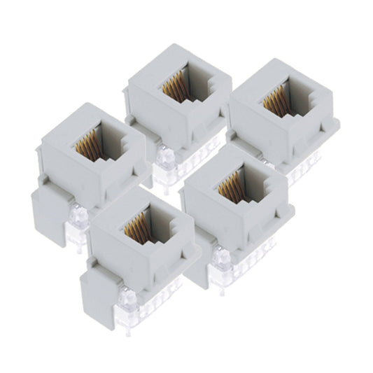 Legrand - OnQ Telephone Keystone Jack RJ25, Male to Male Connector, Universal Keystone Connector for Phone Connections, Rear Mount Snap-In Keystone