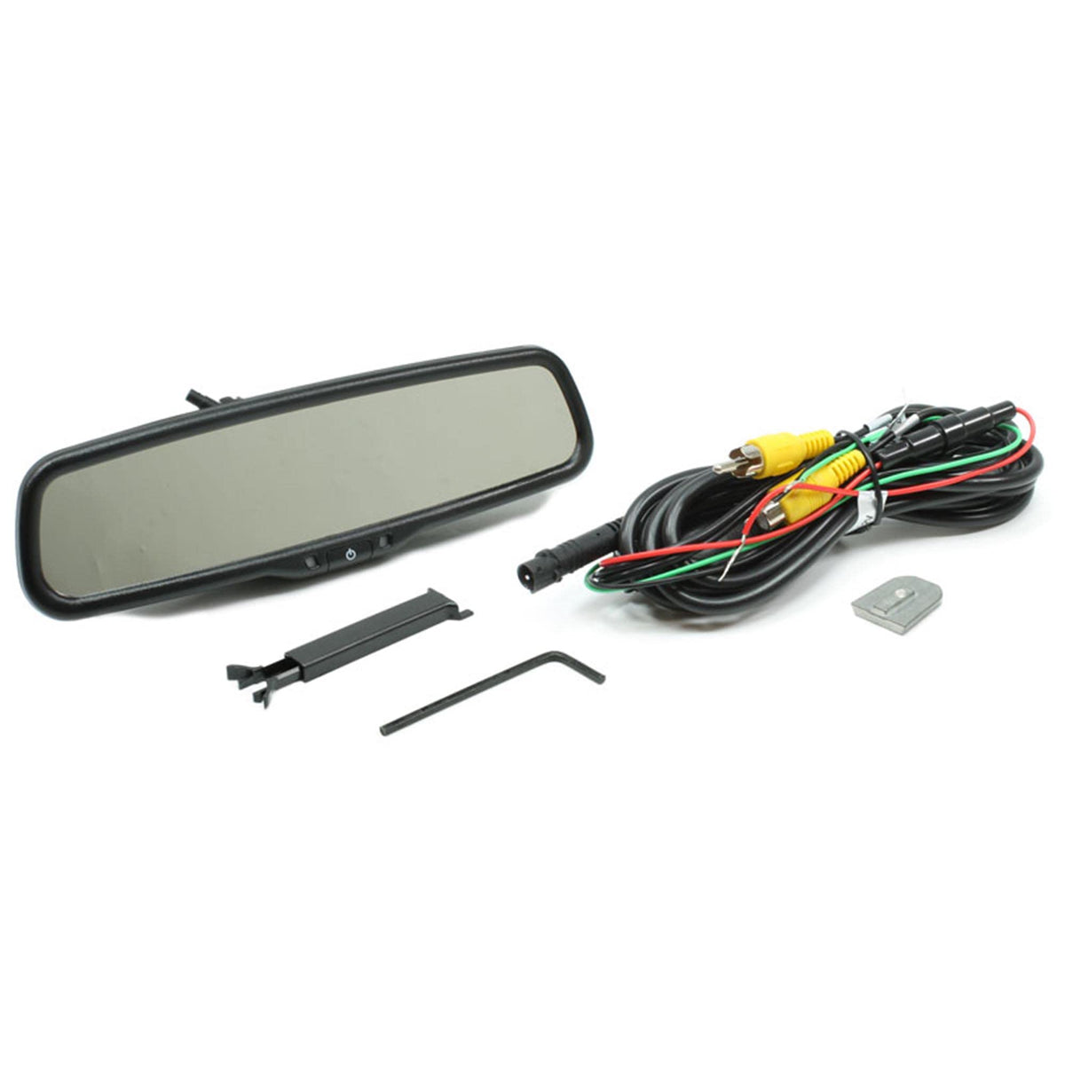 Rostra 250-8240 4.3" LCD Rearview Mirror with Two Video inputs & Quick-Touch