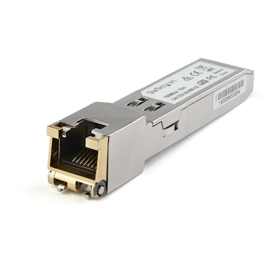 StarTech.com Cisco GLC-TE Compatible Module - 1000BASE-T Copper Industrial Gigabit Ethernet Transceiver - SFP to RJ45 Cat6/Cat5e 100m Extended Temp