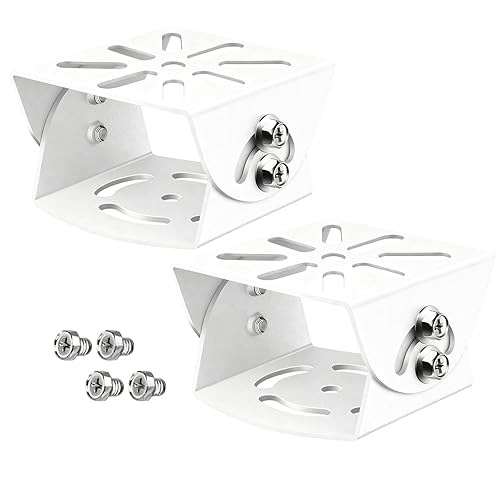 FINXRoll 2 Pack CCTV Security Camera Duckbill Mount Bracket - Heavy Duty Steel Universal Adapter for PTZ/Dome/Bullet Cameras, Wall/Ceiling/Pole