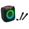 JBL PartyBox Encore Essential 2 - Portable Battery-Powered Party Speaker with JBL PartyBox Wireless Mic - 2X Digital Wireless Microphones Bundle