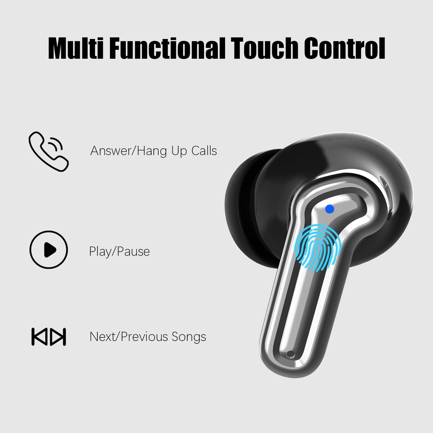 Wireless Earbuds for Samsung S25 S24 Z Flip 7 Fold 7 [ANC & ENC] Bluetooth Headphones Noise Cancelling Clear Call Microphone 40H Play Time HiFi…