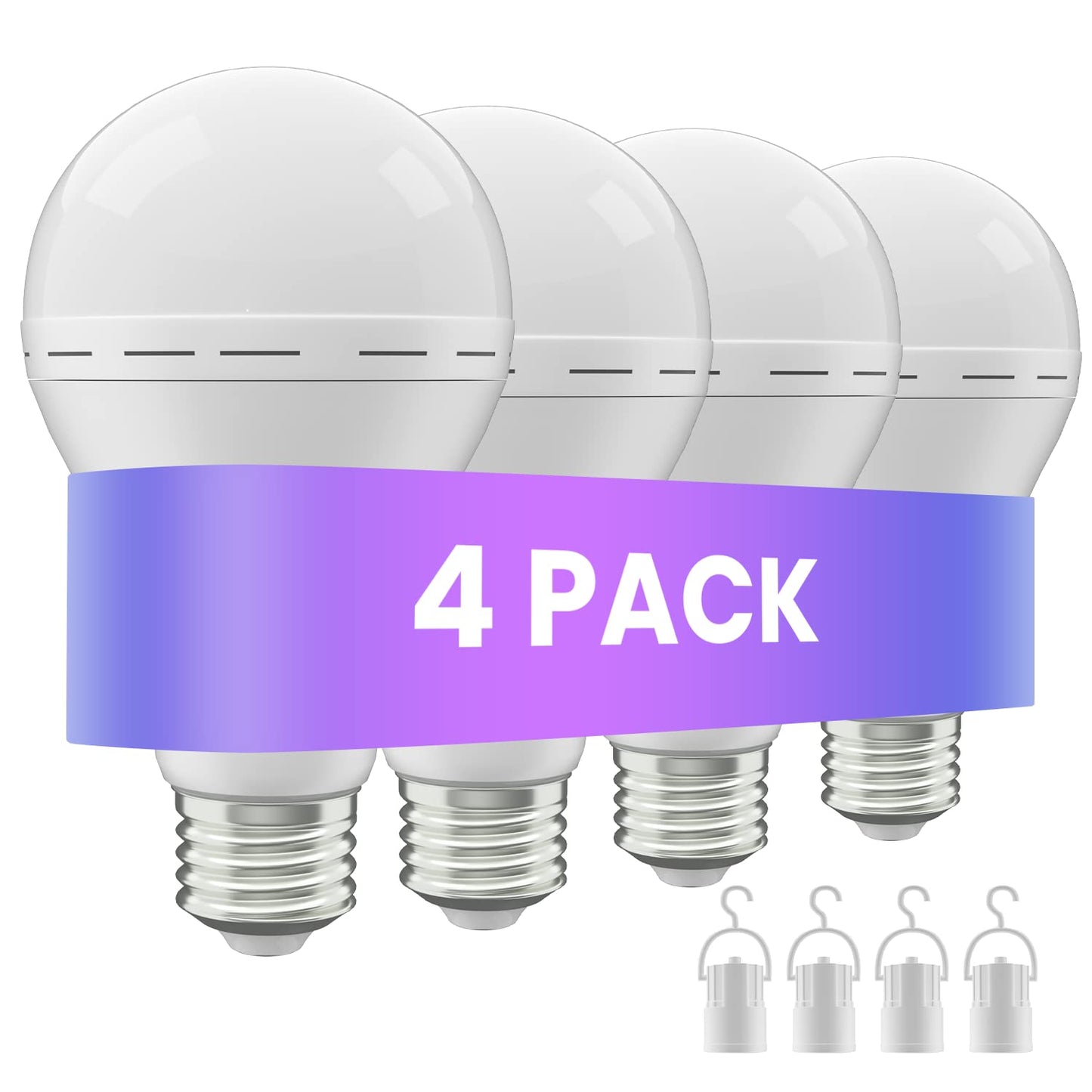 LHZHENG Rechargeable Emergency Light Bulbs, Battery Powered LED Light Bulb