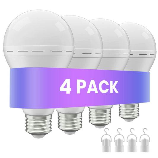 LHZHENG Rechargeable Emergency Light Bulbs, Battery Powered LED Light Bulb