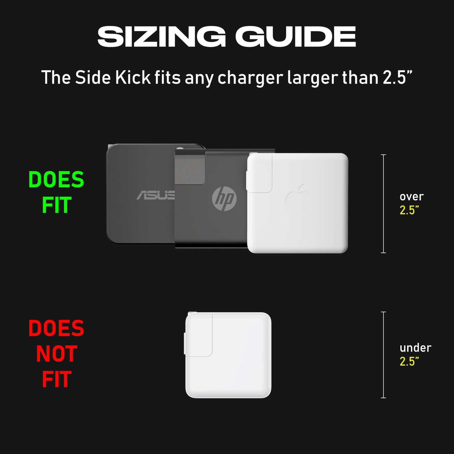 Fuse Reel The Side Kick Collapsible Charger Organizer With USB-C Right Angle Adapter Compatible with MacBook and PC charging cords and adapter cable