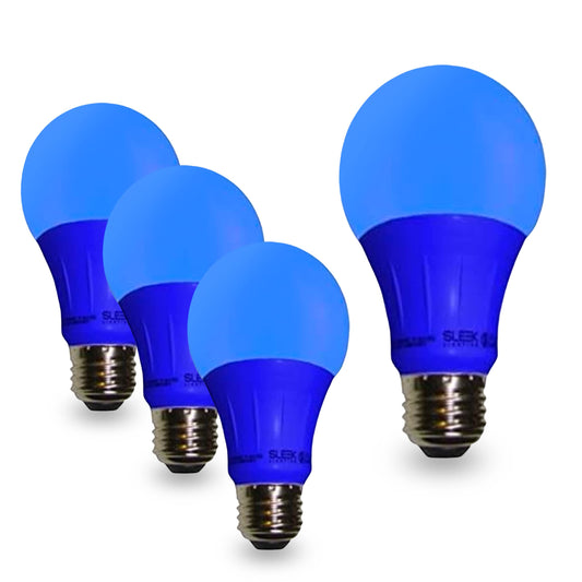 SLEEKLIGHTING Blue LED Light Bulb, A19 E26 Base Lightbulb -120 Volt - 3-Watt Energy Saving - Medium Base - UL-Listed LED Bulb - Lasts More Than 20,000