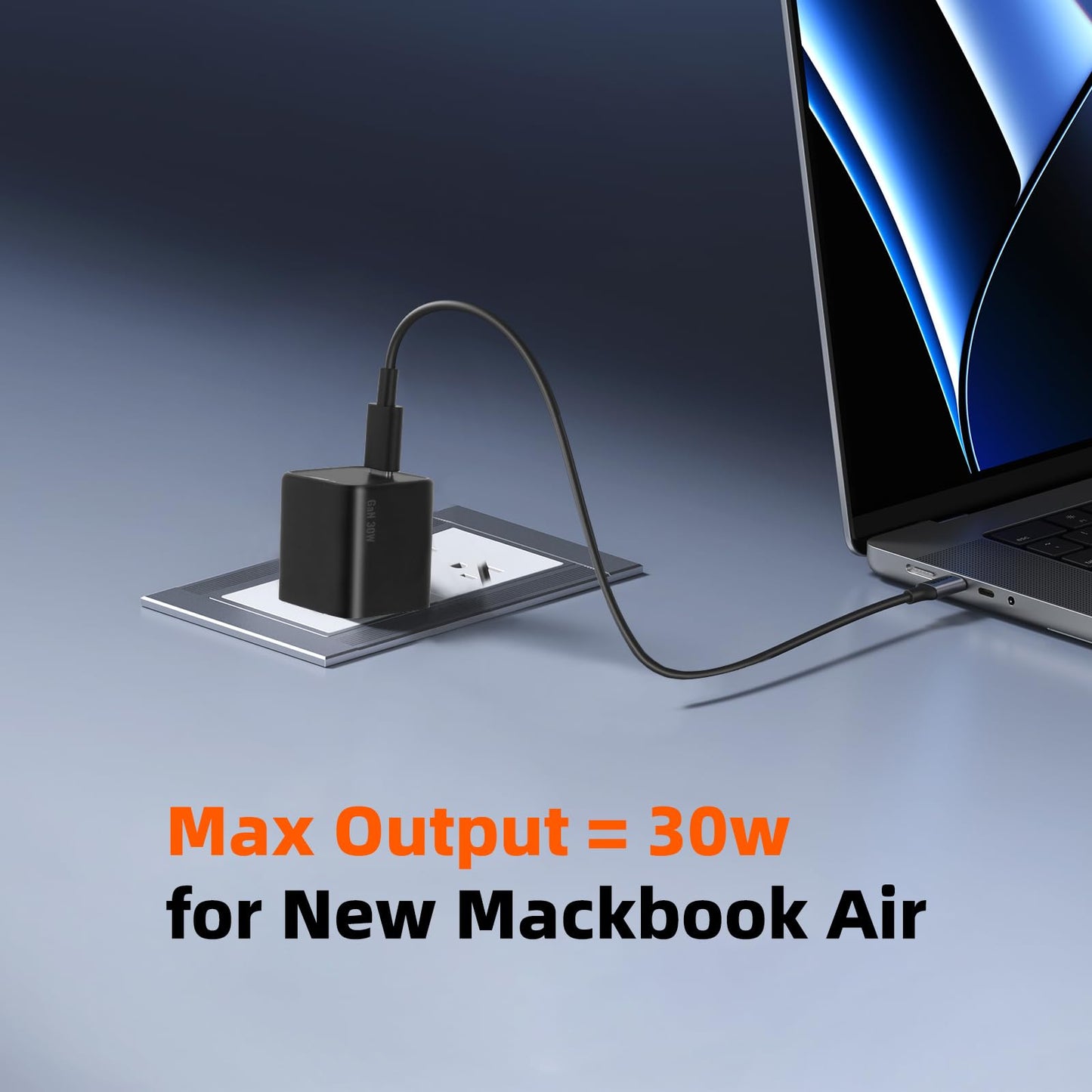 USB C GaN 30W Fast Charging Block(Non-Foldable),PPS PD3.0 Mini Type C Charger for iPhone 17/16/15/14/13/12,Galaxy S25/24/23/22,iPad/AirPod/Apple