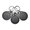 AuthorizID 10 - 26 Bit H10301 125 KHz Proximity Thin Grey Fobs Wiegand T5577 chip. Compatible with 1386 1326 7610 1586 1391 and 1346. Works