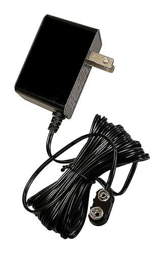 PINPOINT® 9-Volt Battery Universal AC Adapter Kit 120VAC, 7 Foot Cable, 1300mA
