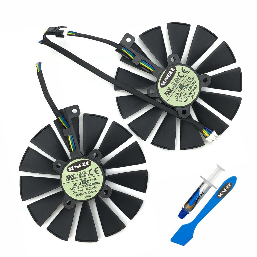 Z.N.Z T129215SM 95mm 12V 0.25AMP Graphics Card Cooling Fan for ASUS ROG Strix GTX 1050 1050Ti RX470 RX570 RX580 Poseidon GTX 1080Ti P11G Gaming