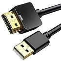 HRIOEKAX USB to HDMI Charger Cable, USB-A to HDMI Male Cord for Monitor/HDTV/DVD Player/Projector, 1.65FT/0.5M, Black