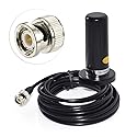 wlaniot Vehicle/Car Mobile Dual Band Antenna BNC Male Connector Magnetic Base Mount 5M RG58 Cable for BC125AT Scanner