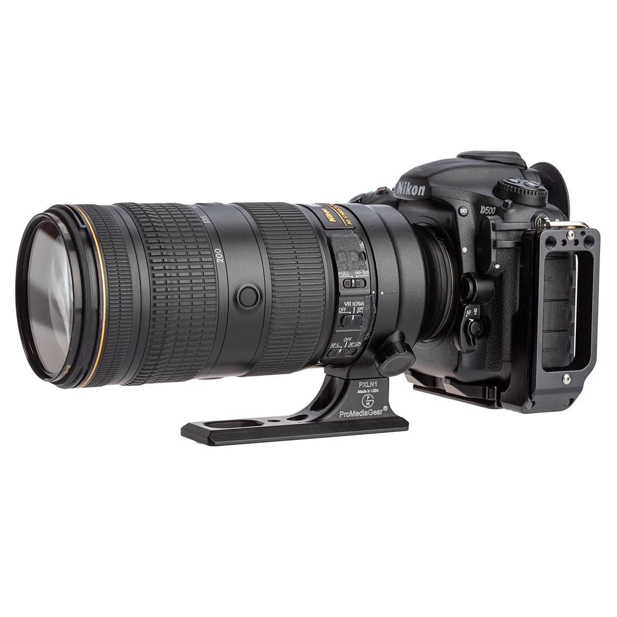 ProMediaGear PXLN1QD Replacement Foot for Nikon 500mm pf & 70-200 F/2.8FL, VR1&2 with QD Strap Port