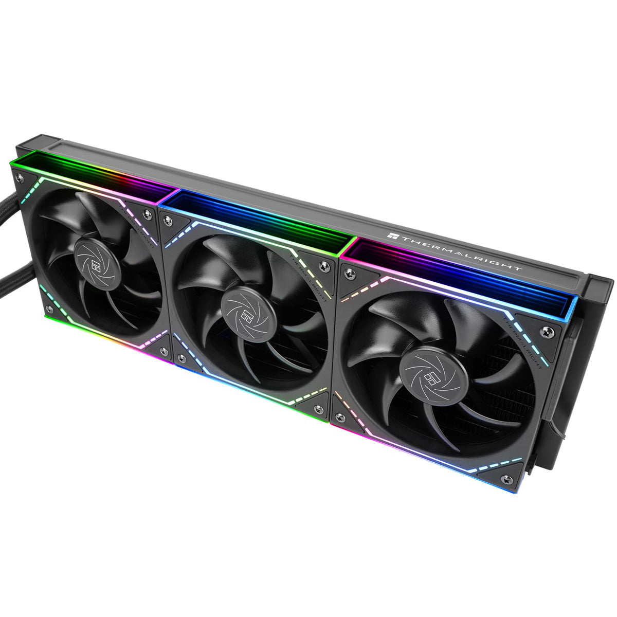 Thermalright Core Matrix 360 Black CPU Liquid Cooler with 120mm PWM Fan,360 Black Cold Row Specification,Integrated Water Cooler