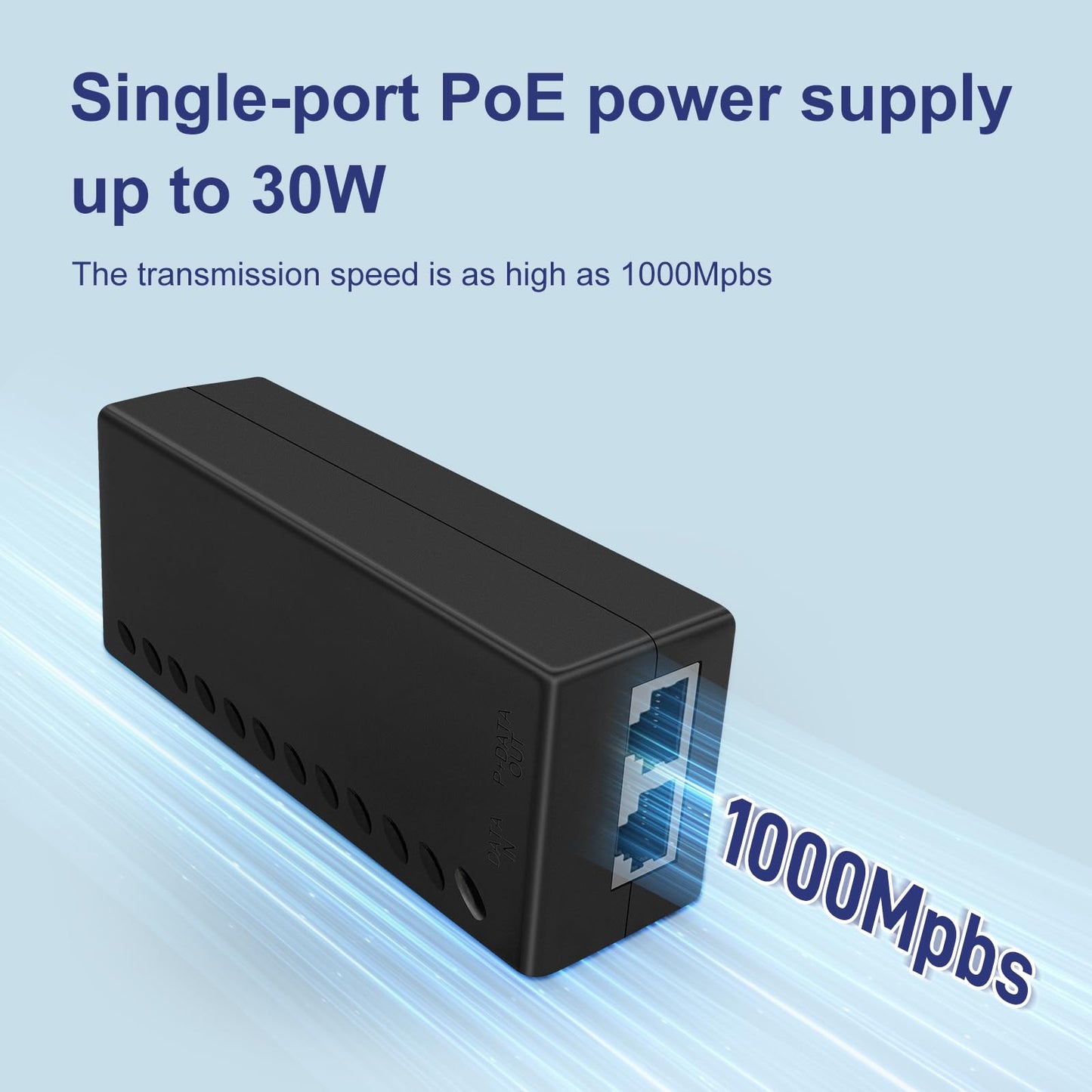 POE30 30W Gigabit PoE+ Injector Adapter