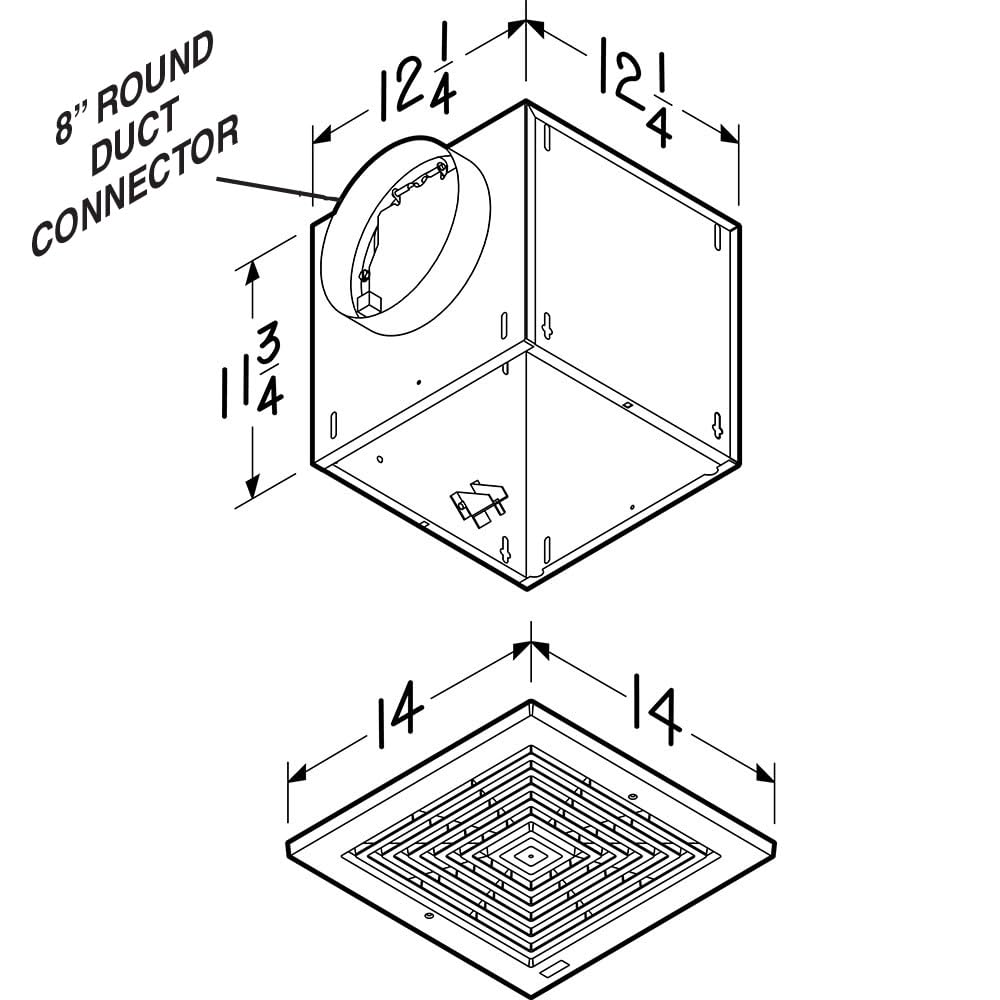 Broan L100E - Exhaust Fans Ventilation