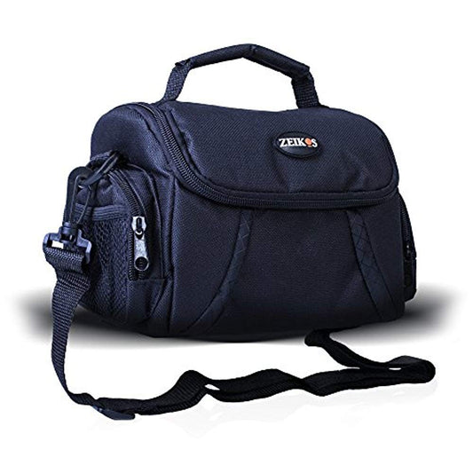 Zeikos ZE-CA48B Deluxe Padded Soft Medium Camera Case For Canon Digital EOS Rebel SL1, T1i, T2i, T3, T3i, T4i, T5, T5i, T6i, T6s, EOS 60D, EOS 70D