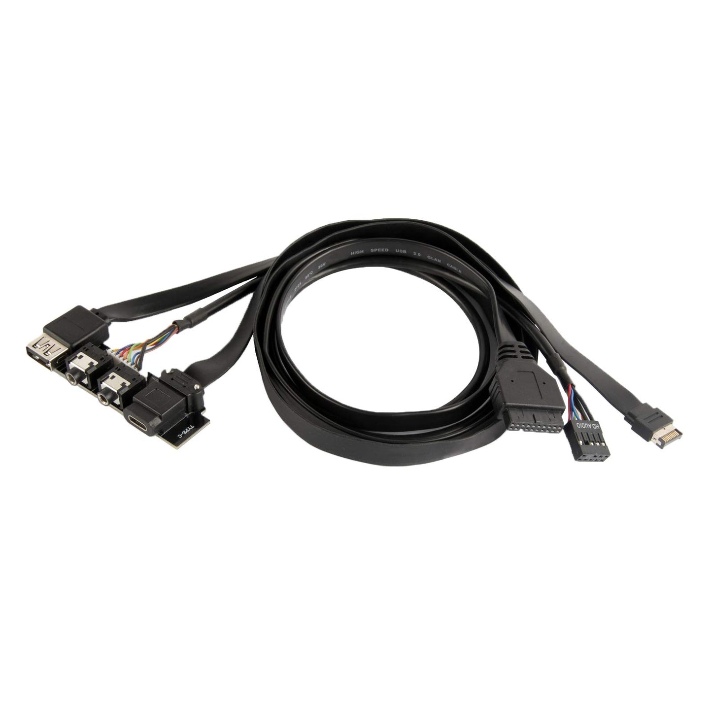 Silverstone SST-G11313530-RT Internal USB 20Pin (Key A) and 19Pin, Audio Upgrade for Chassis to Type-C and Type-A: USB 3.0/3.1 Gen 2 (10 GB/S)*