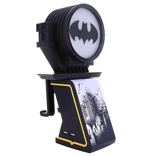 Exquisite Gaming LED Ikons: DC Comics Batman Bat Signal-Charging Phone & Controller Holder - Light Up Gaming Controller/ Mobile Phone/ Device Charging