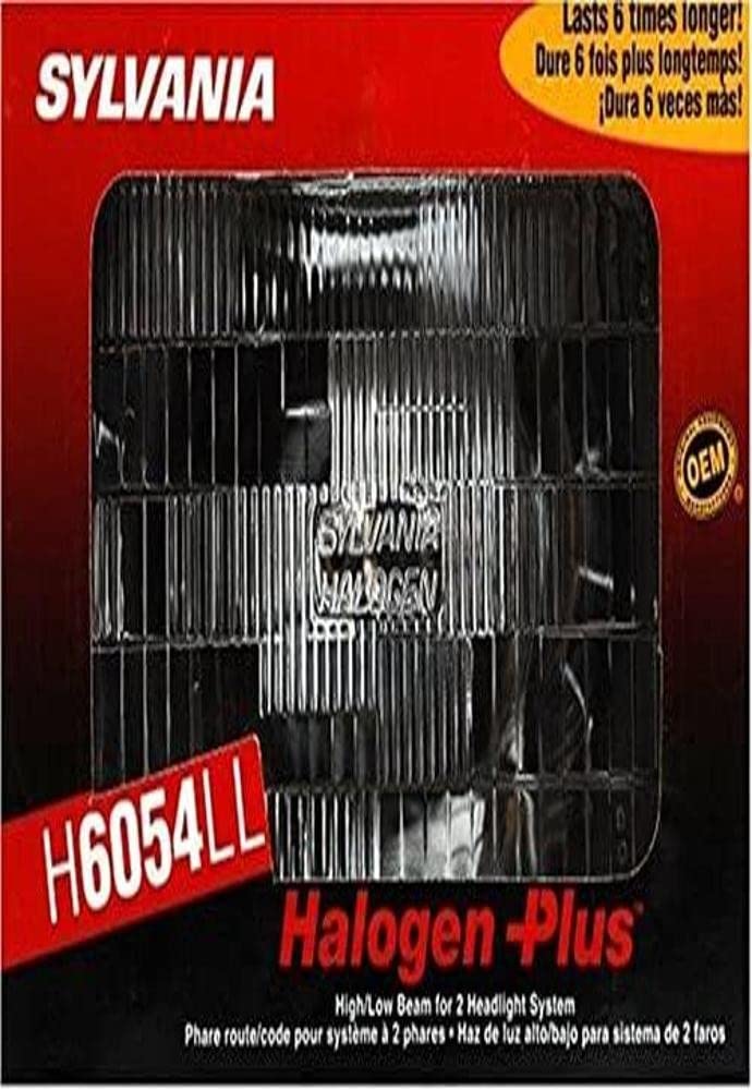 SYLVANIA H6054 Long Life Halogen Sealed Beam Headlight 142x200, (Contains 1 Bulb)
