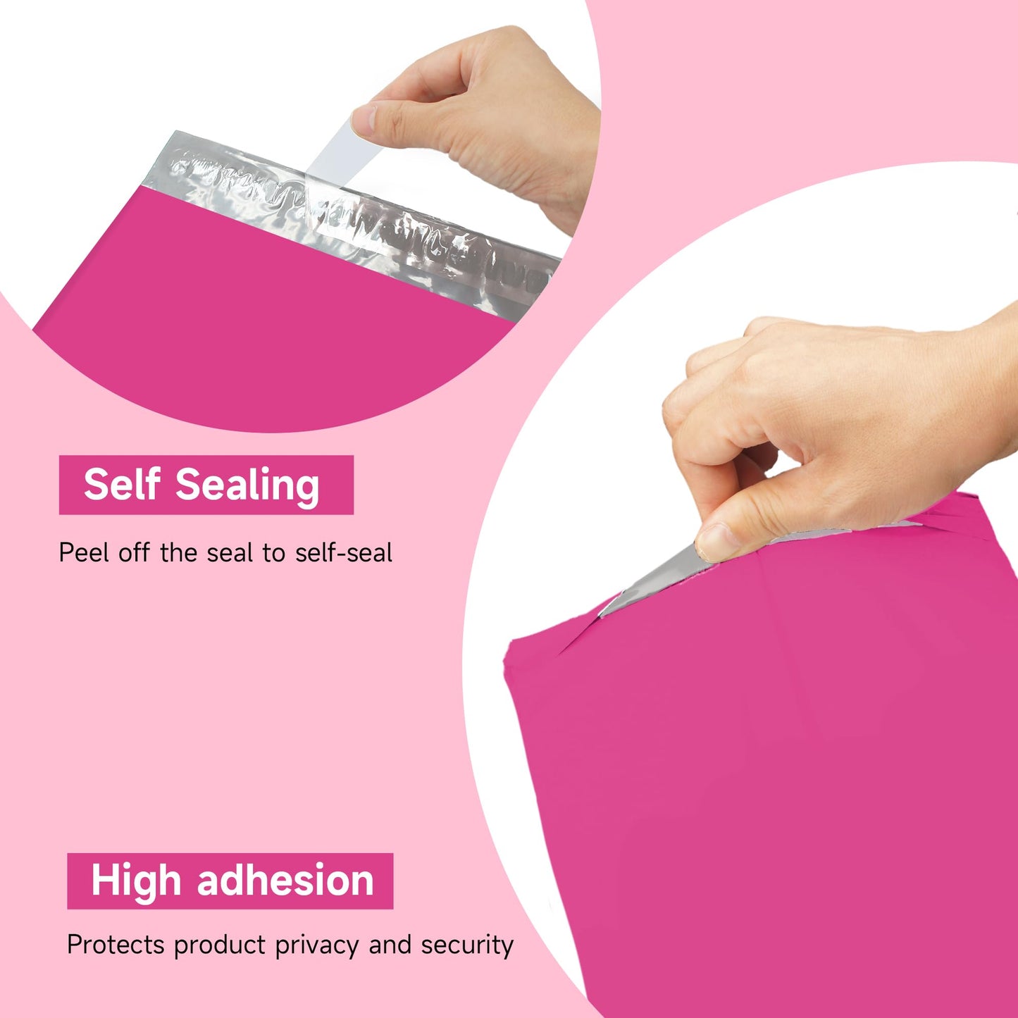 KKBESTPACK Pink Poly Mailers 19x24 in, Large Shipping Bags, 100 Pcs
