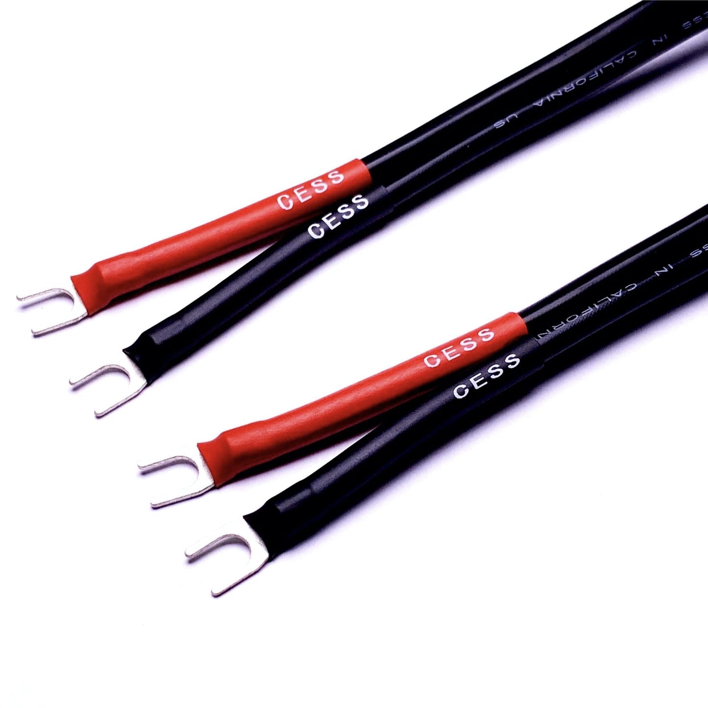 CNCESS CESS-001S Spade Fork Plug to Speakon Female Jack Adapter for Speaker Cable - 2 Pack (Small Spade)