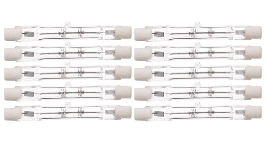 KOR 150W J-Type T3 Halogen Light Bulbs, 78mm R7S Base, 120V, 10-Pack