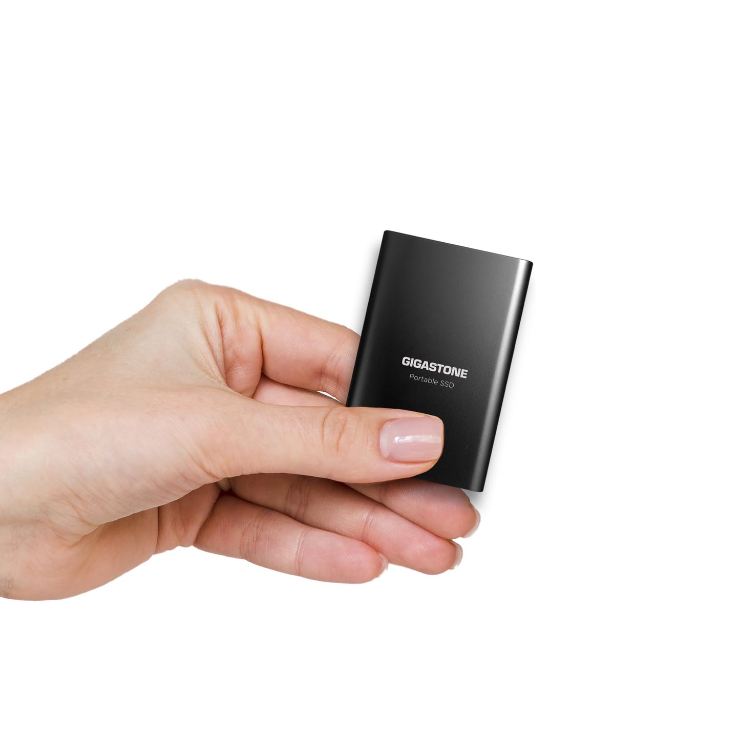 Gigastone 1TB External SSD Read Speed 500MB/s USB 3.2 USB-C External Solid State Drive Portable, 3D NAND Ultra Slim Metal, for PS4 PC Laptop Mac