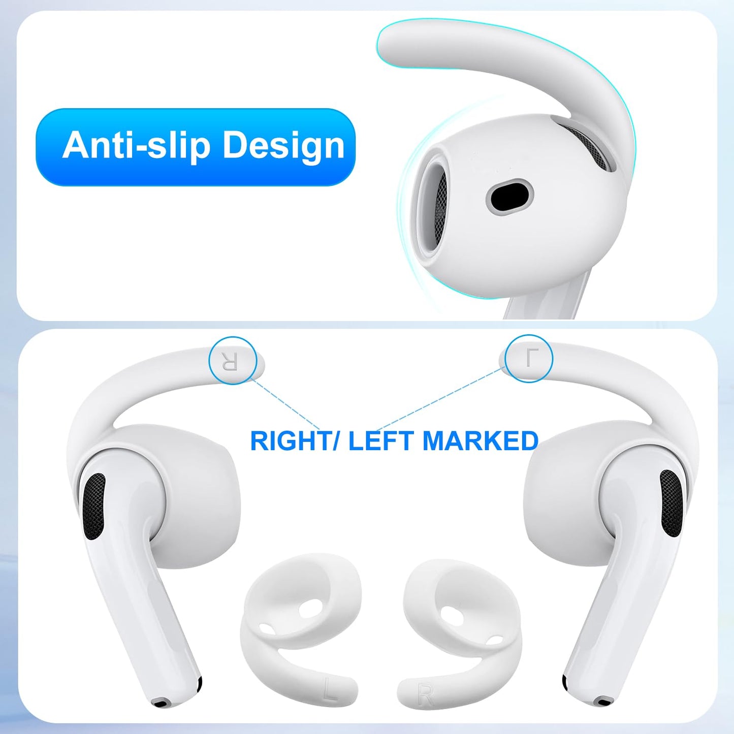 5 Pairs Ear Tips for AirPods 4, Silicone Earbuds Cover Compatible with Apple AirPods 4th Generation[Not Fit in The Charging Case], Anti-Slip Eartips