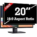 APeiSi [2 Pack] 20 Inch Privacy Screen Filter for Widescreen 16:9 Monitor | Privacy Shield | Anti-Glare |Anti-SPY | Anti-Blue light | Eye Protection |