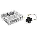 for Jetson Nano Case with Fan Acrylic Clear Case Enclosure 5V PWM Cooling Fan Strong Cooling Air with 4PIN Reverse-Proof Connector