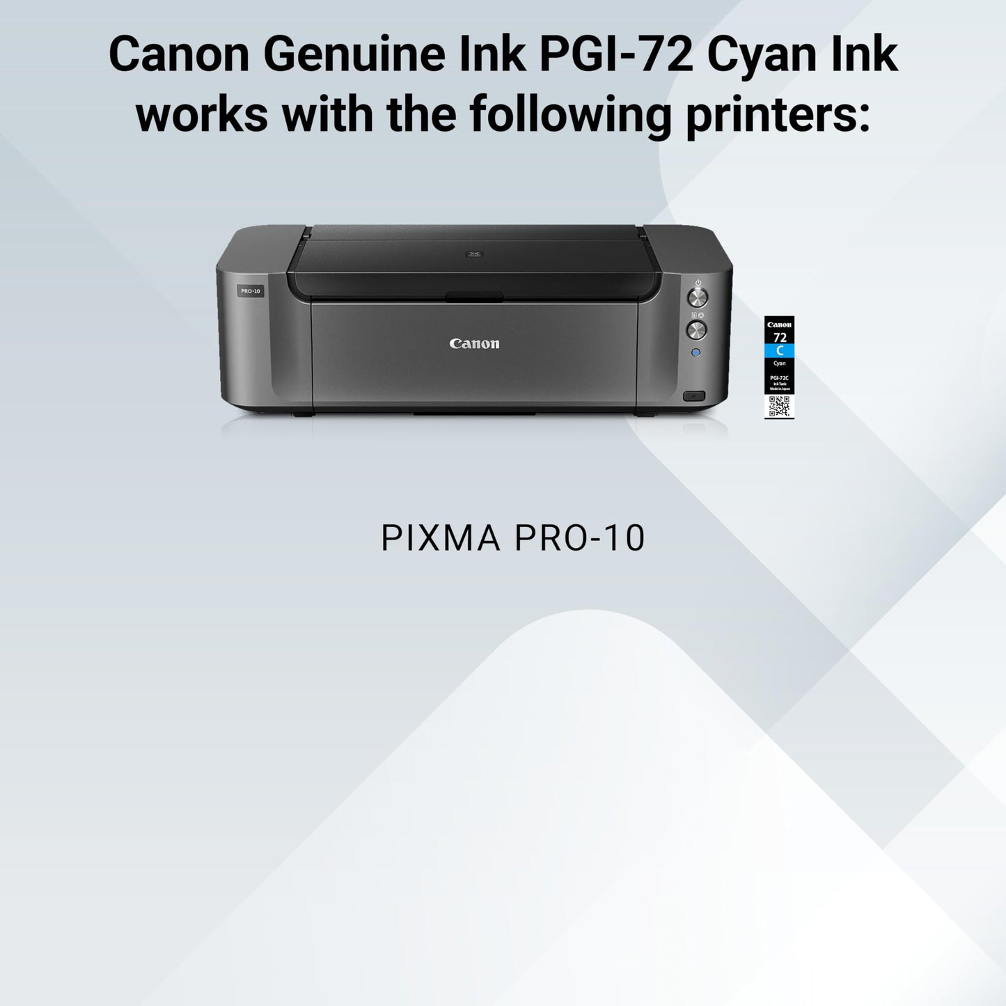 Canon PGI-72 Genuine Cyan Ink Tank, Compatible with PIXMA PRO-10 Printers