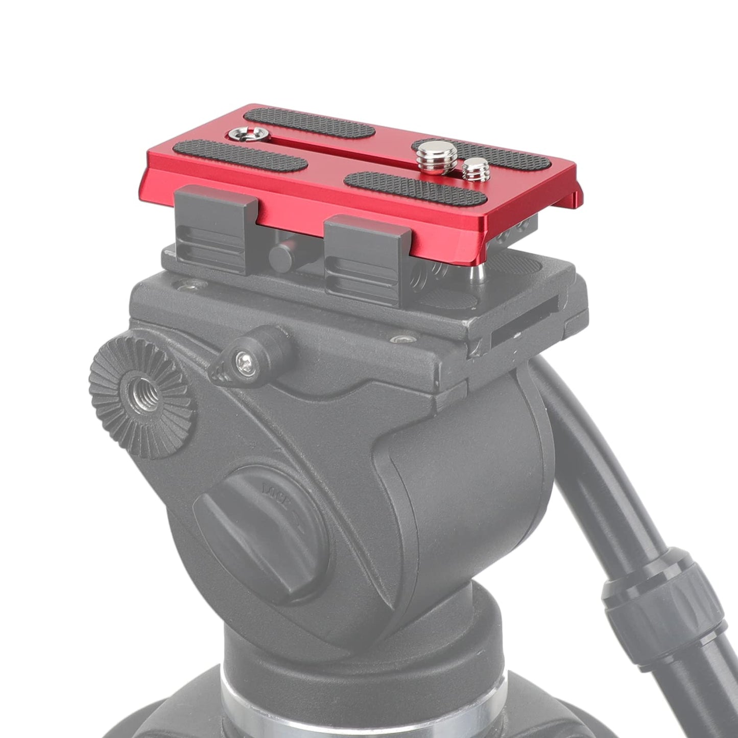 CAMVATE Camera Quick Release Plate with 1/4" & 3/8" Threads Compatible with 577/501/ 504 Tripod(Red) - 2886