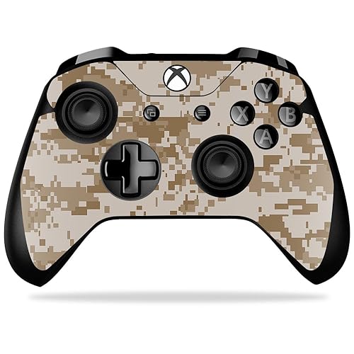 MightySkins Skin Compatible with Microsoft Xbox One X Controller - Desert Camo | Protective, Durable, and Unique Vinyl Decal wrap Cover | Easy