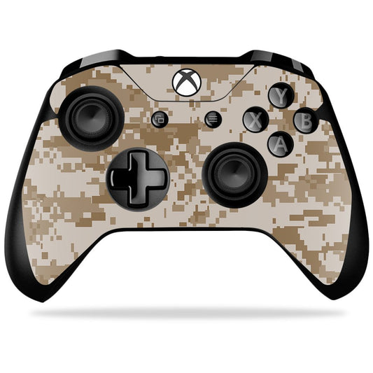 MightySkins Skin Compatible with Microsoft Xbox One X Controller - Desert Camo | Protective, Durable, and Unique Vinyl Decal wrap Cover | Easy