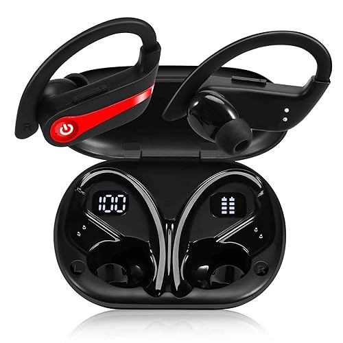 UrbanX Challenger Series Sports Earphones Wireless Bluetooth with Built-in Mic, 200H Superior Playtime, Immersive Sound, Quick-Pair, Secure Fit, IPX7…