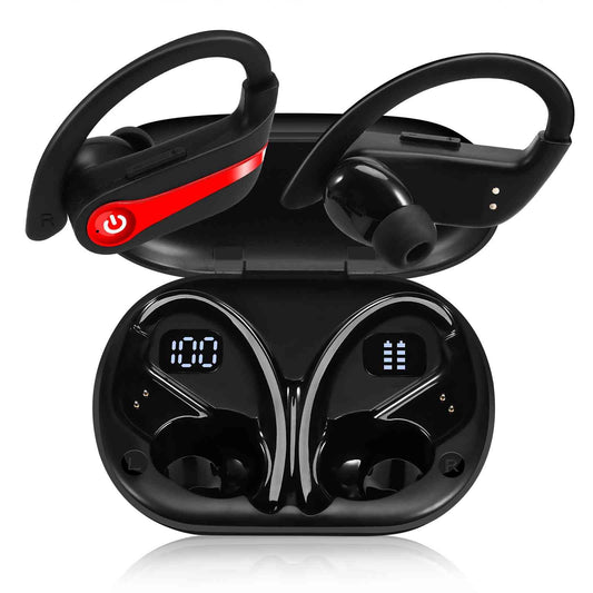 UrbanX Challenger Series Sports Earphones Wireless Bluetooth with Built-in Mic, 200H Superior Playtime, Immersive Sound, Quick-Pair, Secure Fit, IPX7…