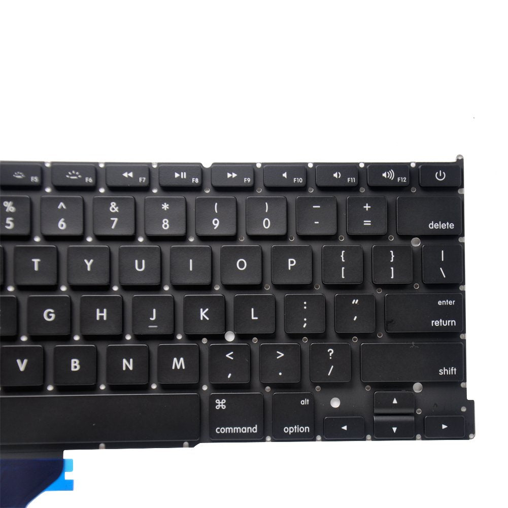 Padarsey Replacement Keyboard Without Backlit and Frame Compatible for MacBook Pro A1502 13" 2013-2015 Retina Series Black US Layout, Compatible