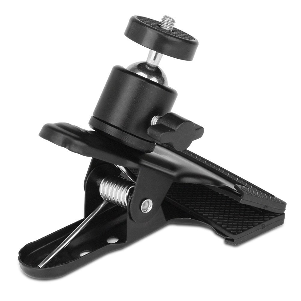 koolehaoda Multi-function Spring Clamp Clip Holder Mount with Ball Head w/standard 1/4" Screw for SLR, Digital SLR, Video cameras